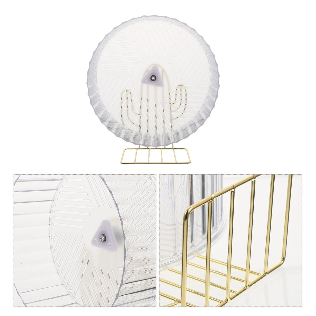 Wheel Hamster Silent Exercise Chinchilla Inch Quiet Running Rat Hedgehog Animal Wheels Saucer Toy Cage Exercising Gerbil Animals