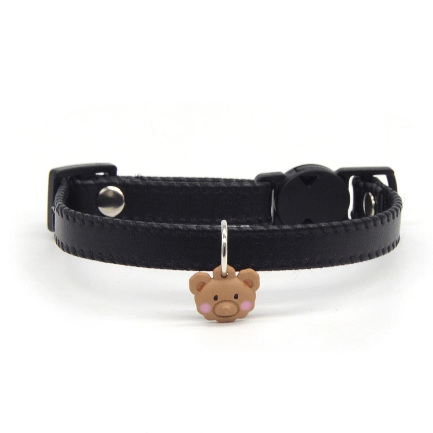 Leather Cat Collar Breakaway with Safety Buckle for Cats Puppy Pet Supplies Fashion Light Weight Cat Accessories Kiten Colla