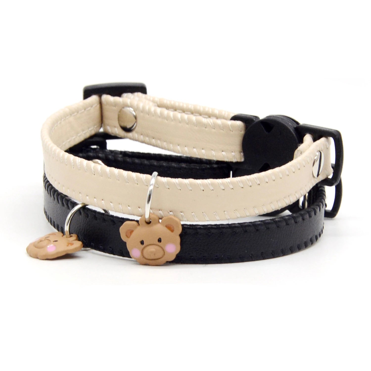 Leather Cat Collar Breakaway with Safety Buckle for Cats Puppy Pet Supplies Fashion Light Weight Cat Accessories Kiten Colla