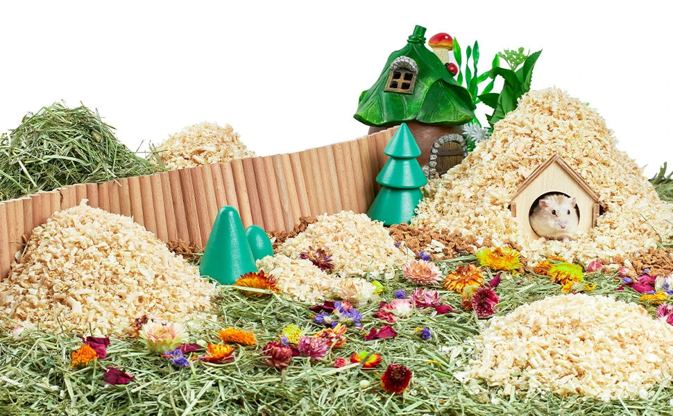 300g Timothy Hay Natural Hamster Bedding Small Animal Nesting Bedding Straw Habitat Decor for Dwarf Syrian Hamsters Gerbils Mice