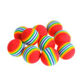 10PCS/5PCS Rainbow Cat Toys Ball Interactive Cat Dog Play Chewing Rattle Scratch Ball Training Cat Rainbow Ball Toy Pet Supplies