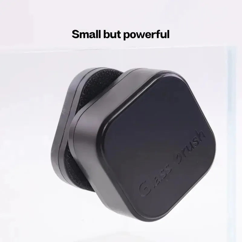 Mini Square Magnetic Brush Aquarium Glass Cleaner Scratch-Resistant Glass Cleaner Magnetic Brush for Small Aquarium Fish Tank