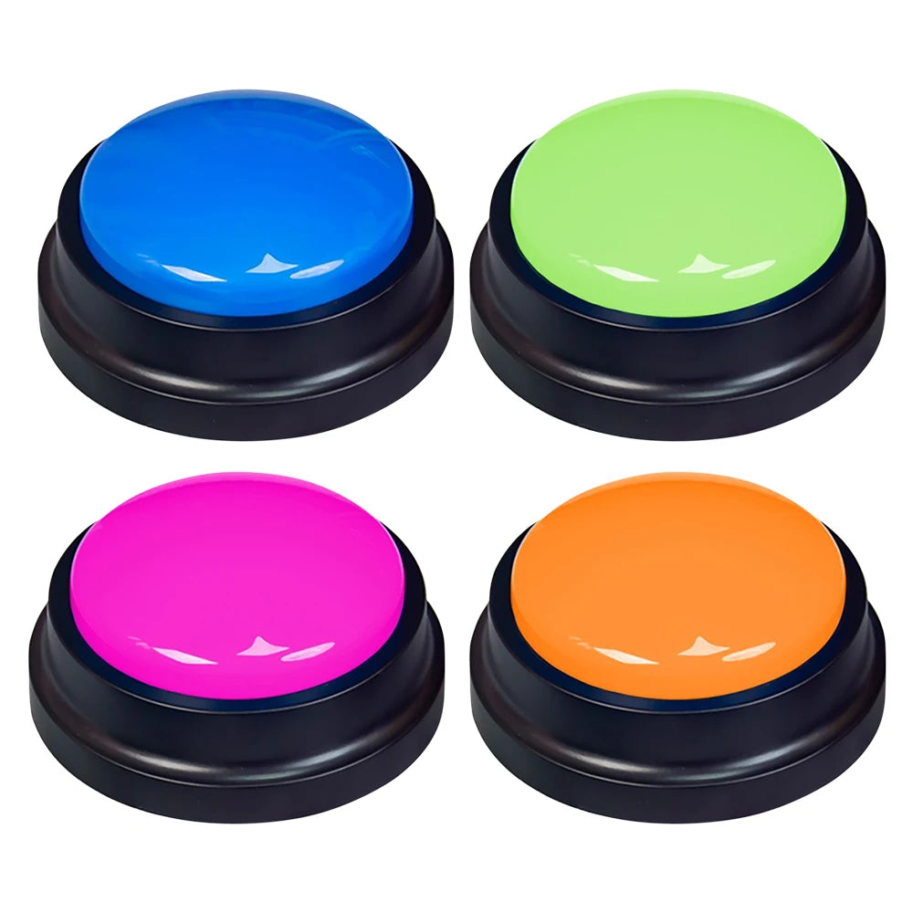 Voice Recording Button Pet Toys Dog Buttons for Communication Pet Training Buzzer Recordable Talking Button Intelligence Dog Toy