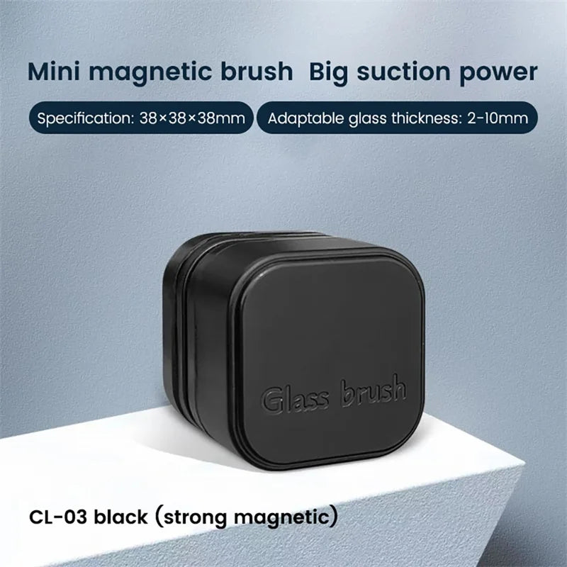 Mini Square Magnetic Brush Aquarium Glass Cleaner Scratch-Resistant Glass Cleaner Magnetic Brush for Small Aquarium Fish Tank