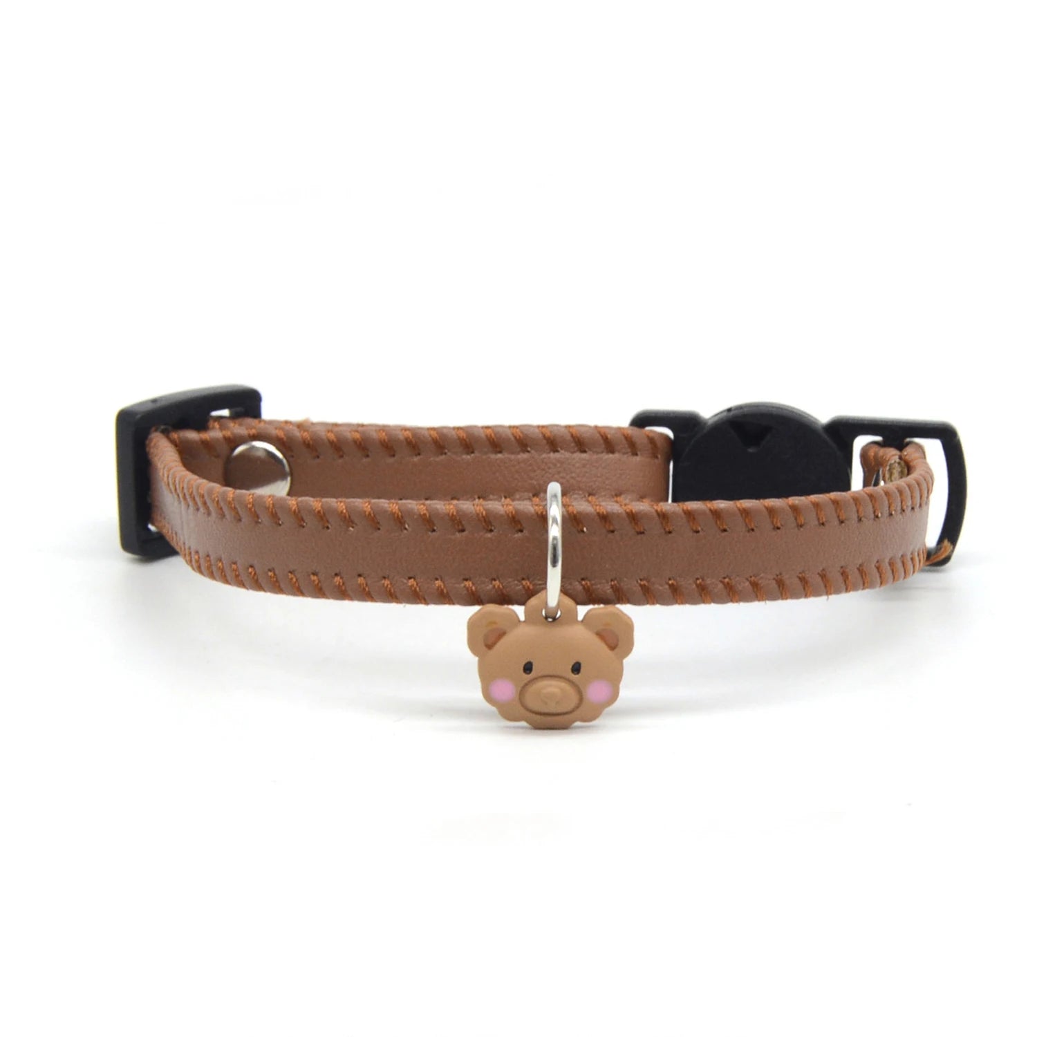 Leather Cat Collar Breakaway with Safety Buckle for Cats Puppy Pet Supplies Fashion Light Weight Cat Accessories Kiten Colla